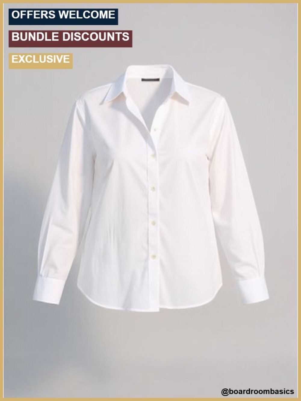 3/4 Bell Sleeve Button Down Shirt Loose Fit Work Blouse Lightweight